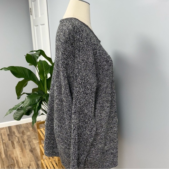 Woman Within Christmas Cats Sweater Plus 3X 30/32W Charcoal Gray Knit Cat Lady - Picture 6 of 10